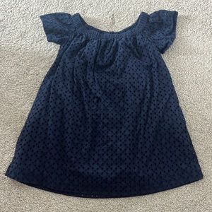 Toddler girl polo navy dress